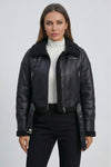 Caurelle | Women’s Belted Faux Fur Winter Lapel Jacket