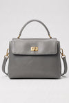 Women's Versatile Genuine Leather Satchel Crossbody Bag with Top Handle