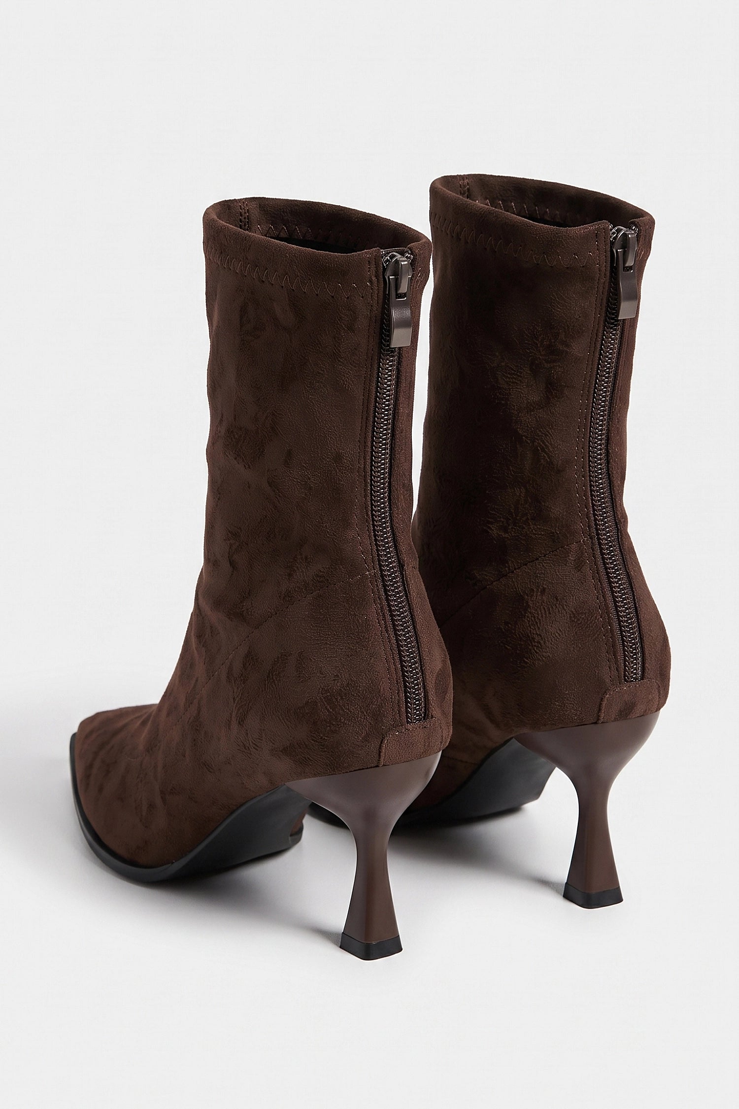 Women's Winter Easy Wear Pointed Toe Stiletto Suede Ankle Boots