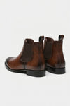Men’s Easy Wear Leather Chelsea Boots with Low Heel