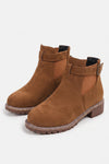 Women’s Winter Versatile Suede Ankle Boots with Buckle Strap