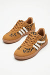 Women's Retro Gum Sole Trainers Lace Up