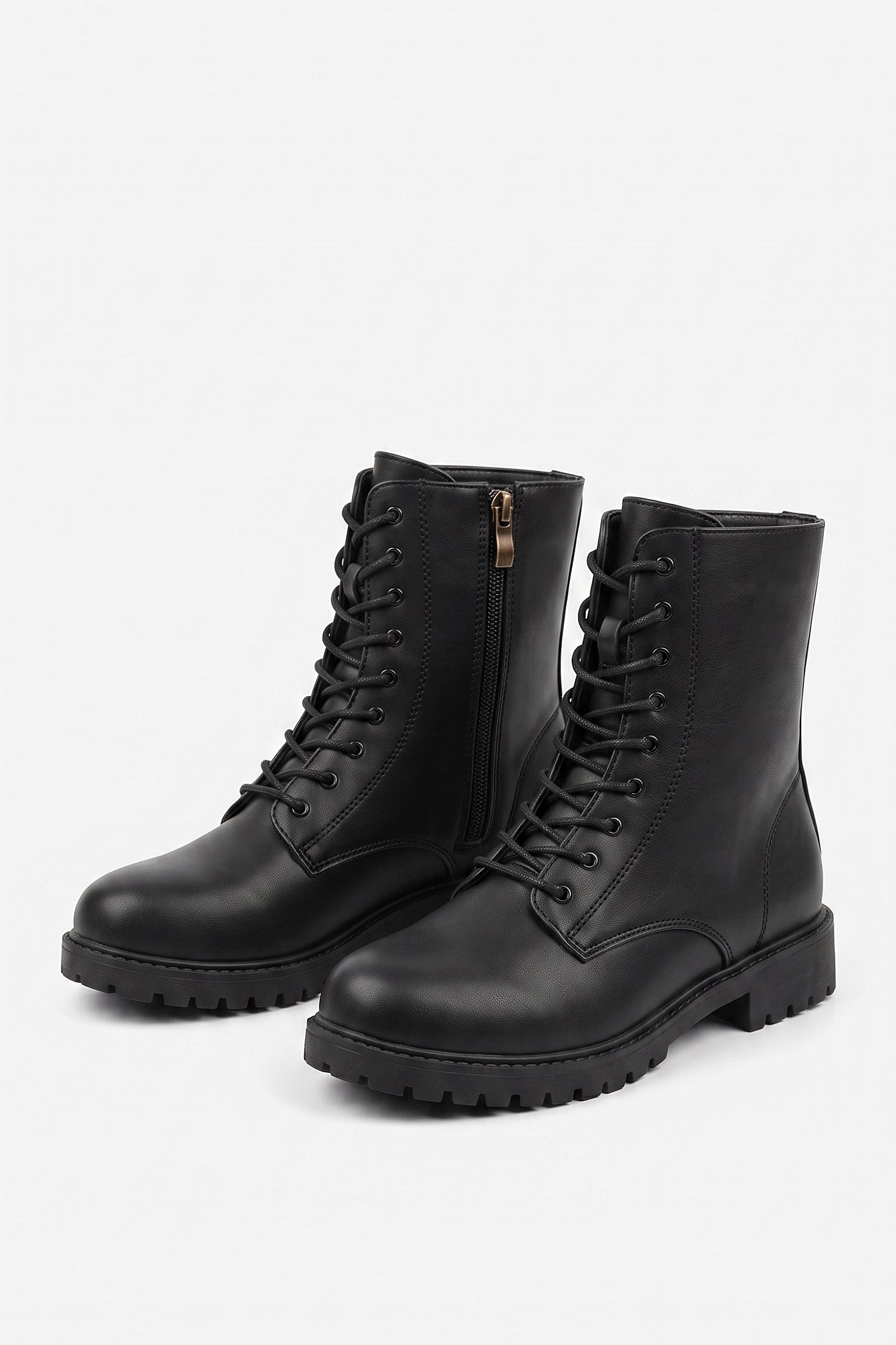 Women’s Winter Easy Wear Lace Up Ankle Boots with Side Zip