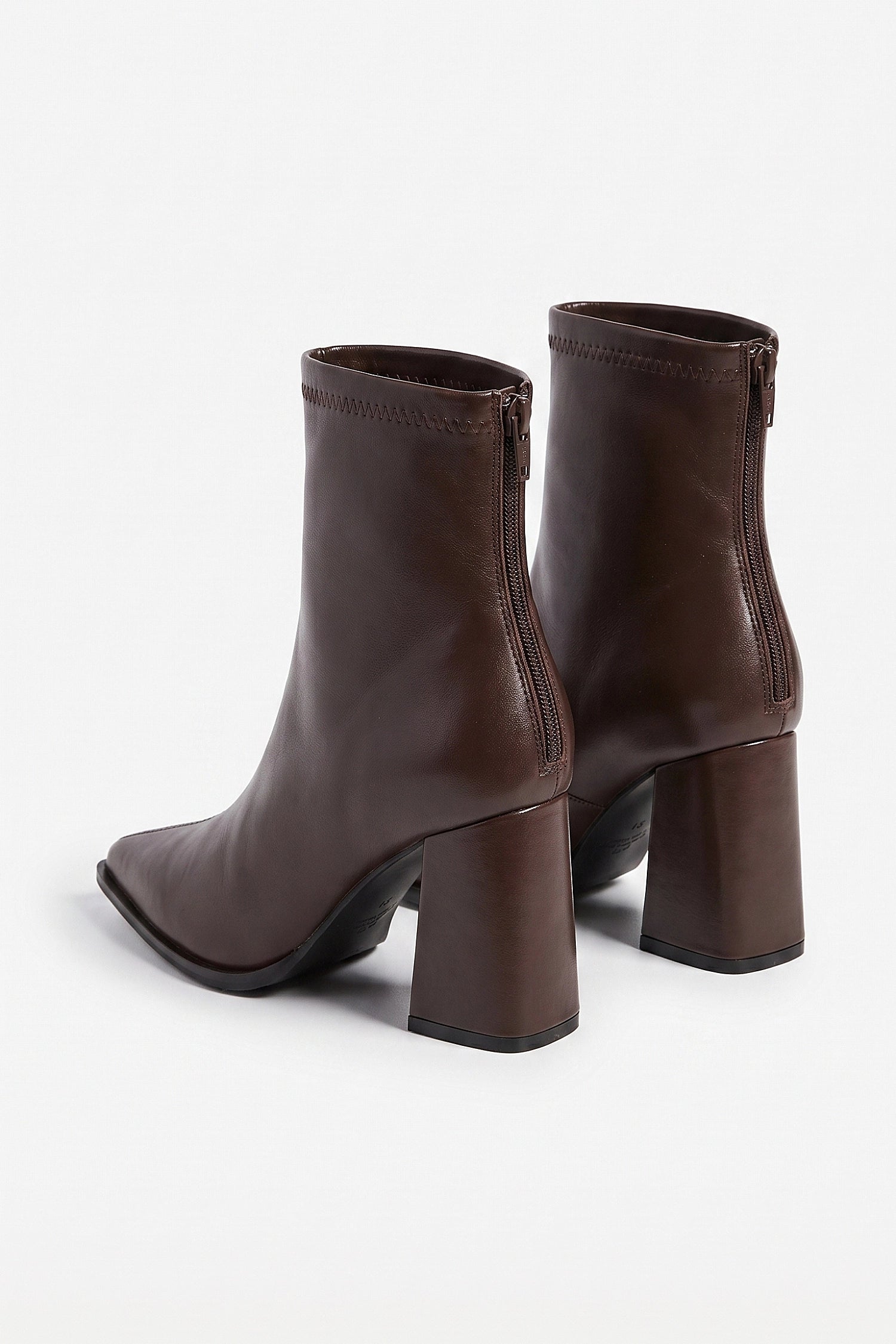 Women's Pointed Ankle Boots with Block Heel