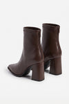 Women's Pointed Ankle Boots with Block Heel