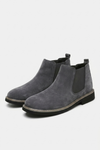 Men's Comfortable Suede Chelsea Ankle Boots with Low Heel