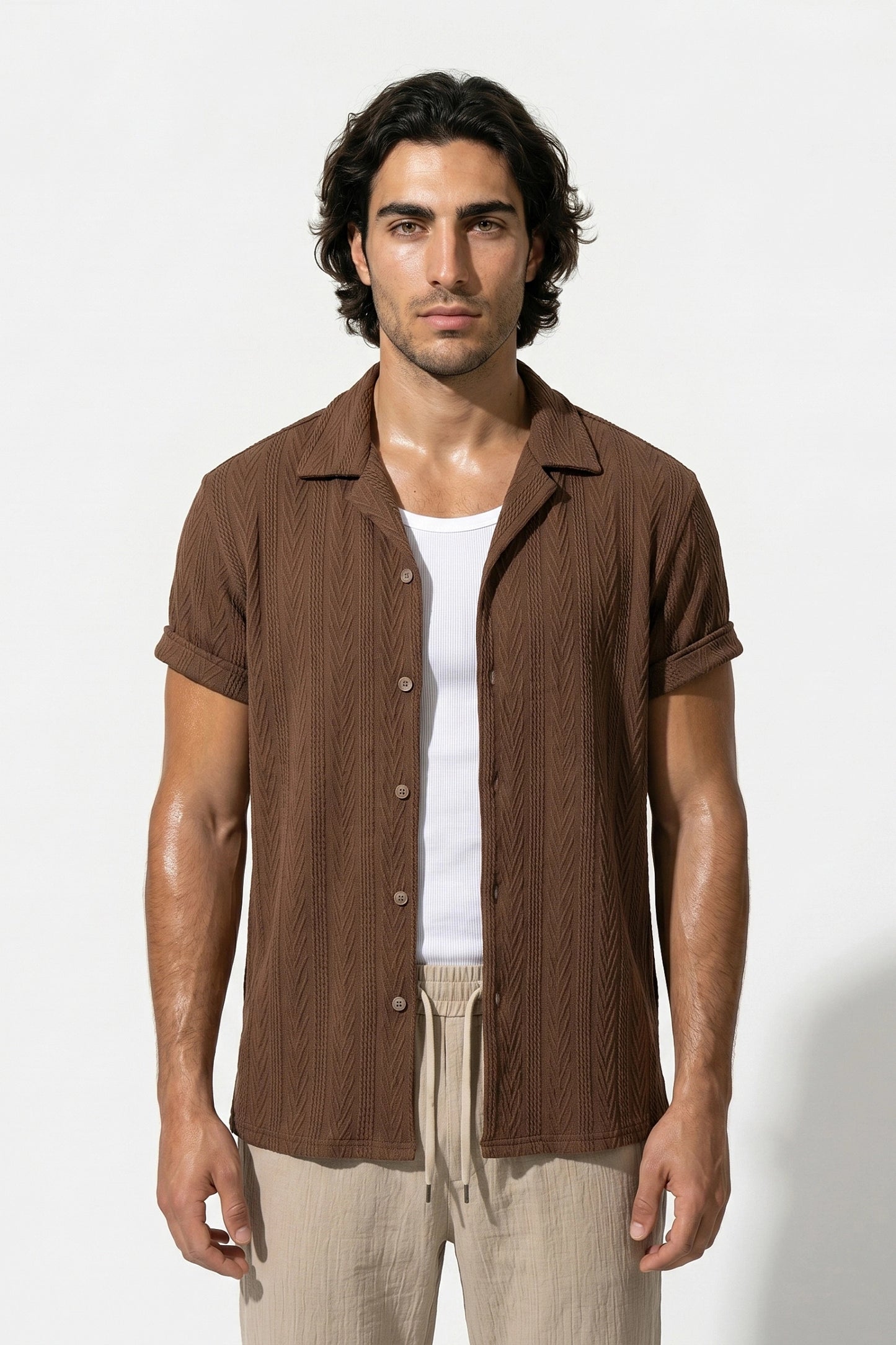 Caurelle | Men’s Linen Shirt and Trousers Set Relaxed Summer Elegance