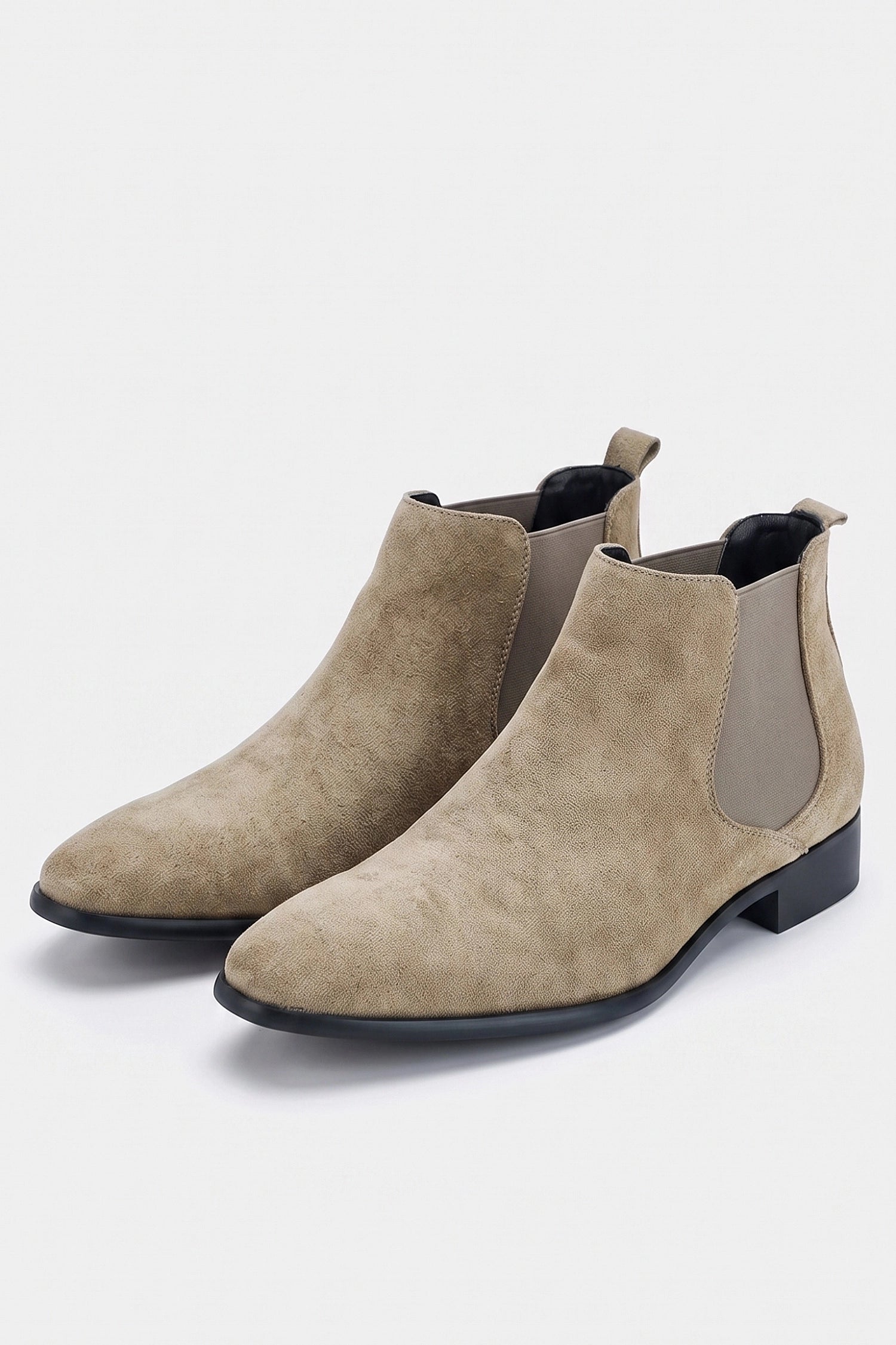Men's Winter Easy Wear Chelsea Boots with Suede Look