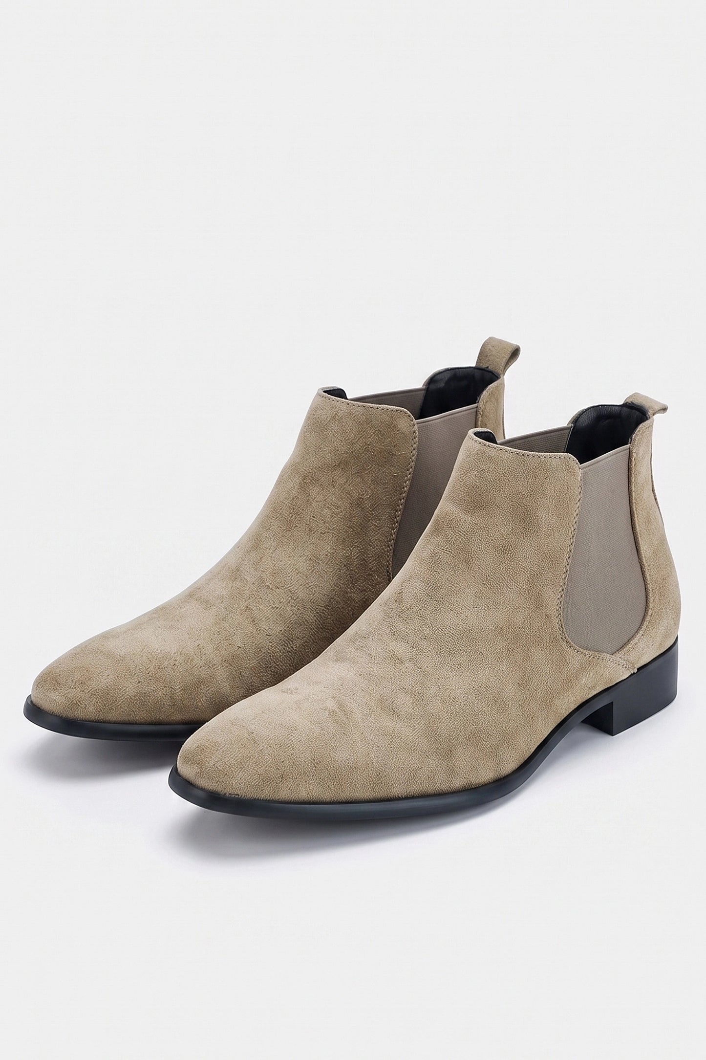 Men's Winter Easy Wear Chelsea Boots with Suede Look