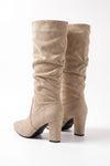Women's Winter Stylish Suede Slouch Knee High Boots