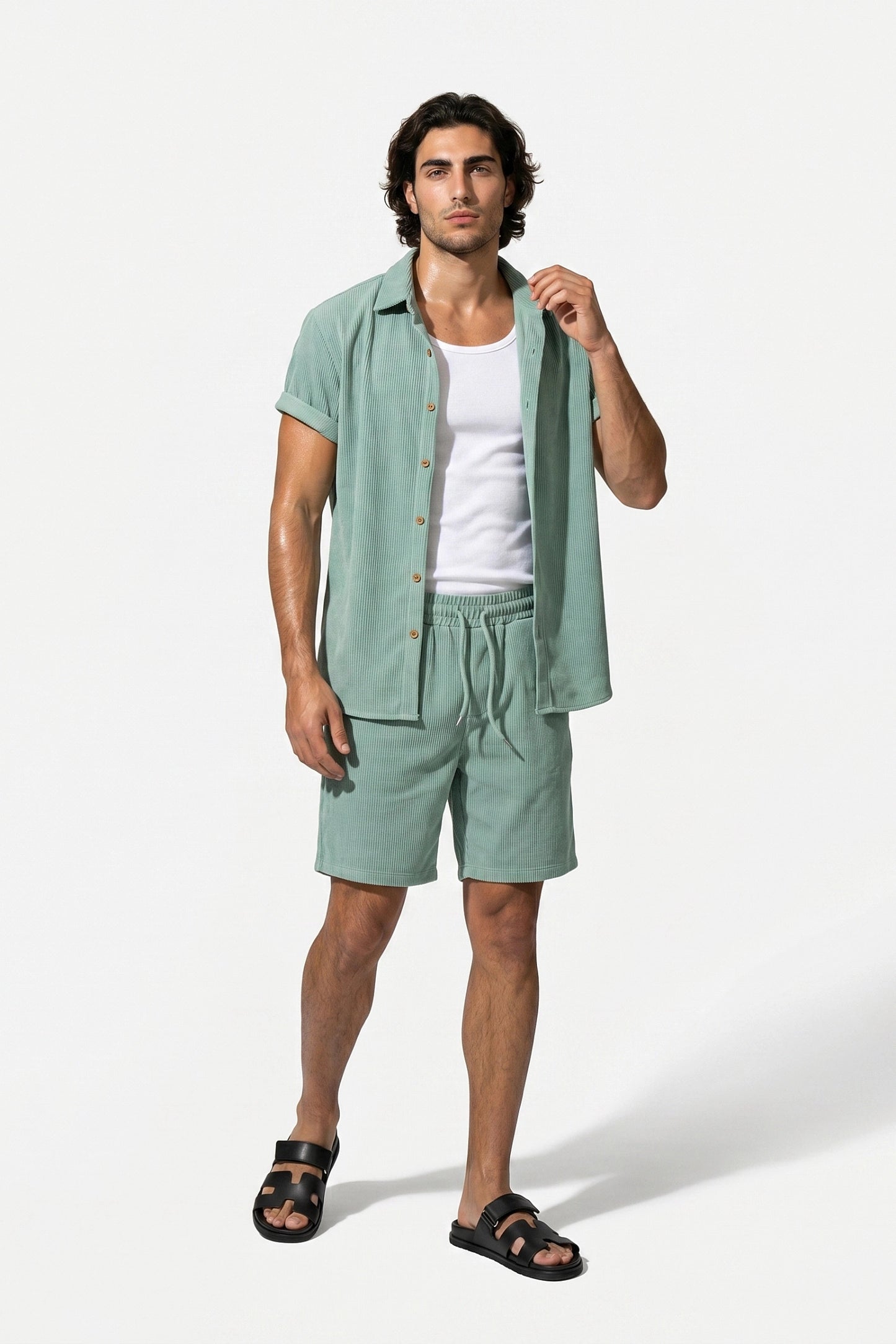 Caurelle | Men’s Shirt and Shorts Set Style Summer Wear