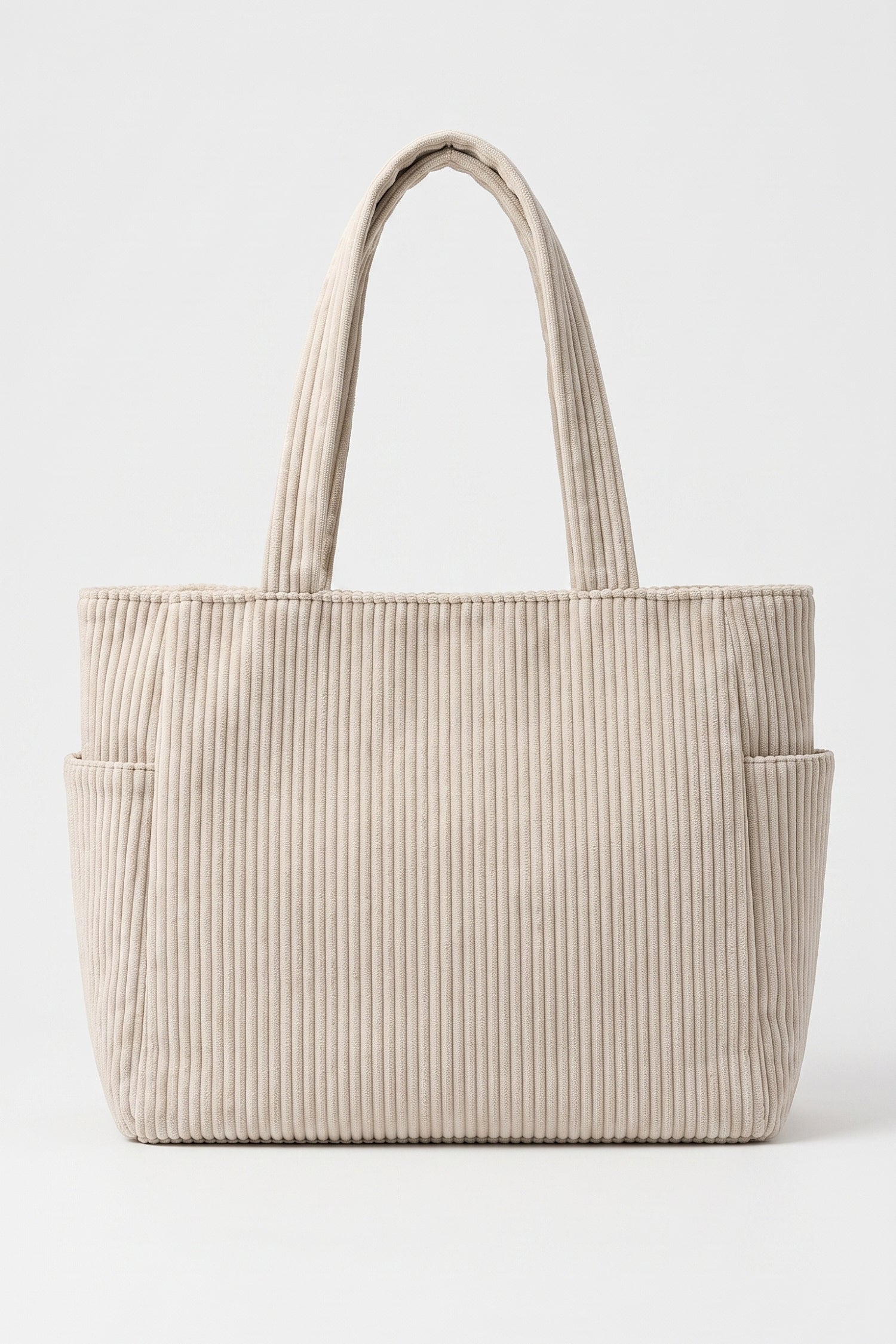 Women's Spacious Corduroy Tote Shoulder Bag