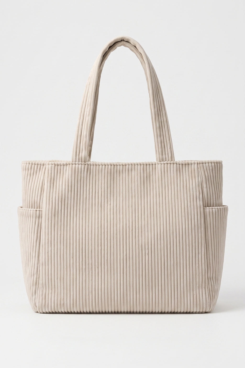 Women's Spacious Corduroy Tote Shoulder Bag
