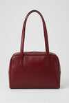 Women's Spacious Leather Shoulder Bag with Double Handle