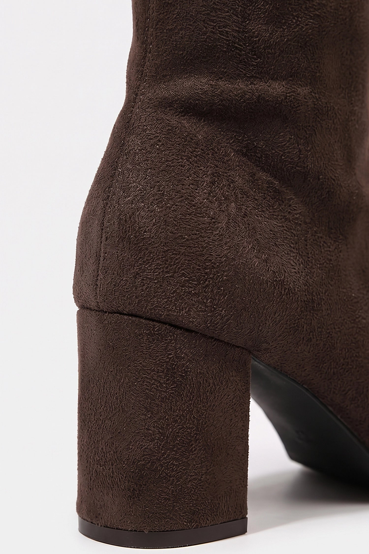 Women's Winter Block Heel Suede Knee High Boots