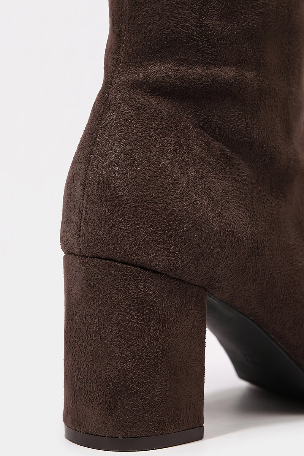 Women's Winter Block Heel Suede Knee High Boots