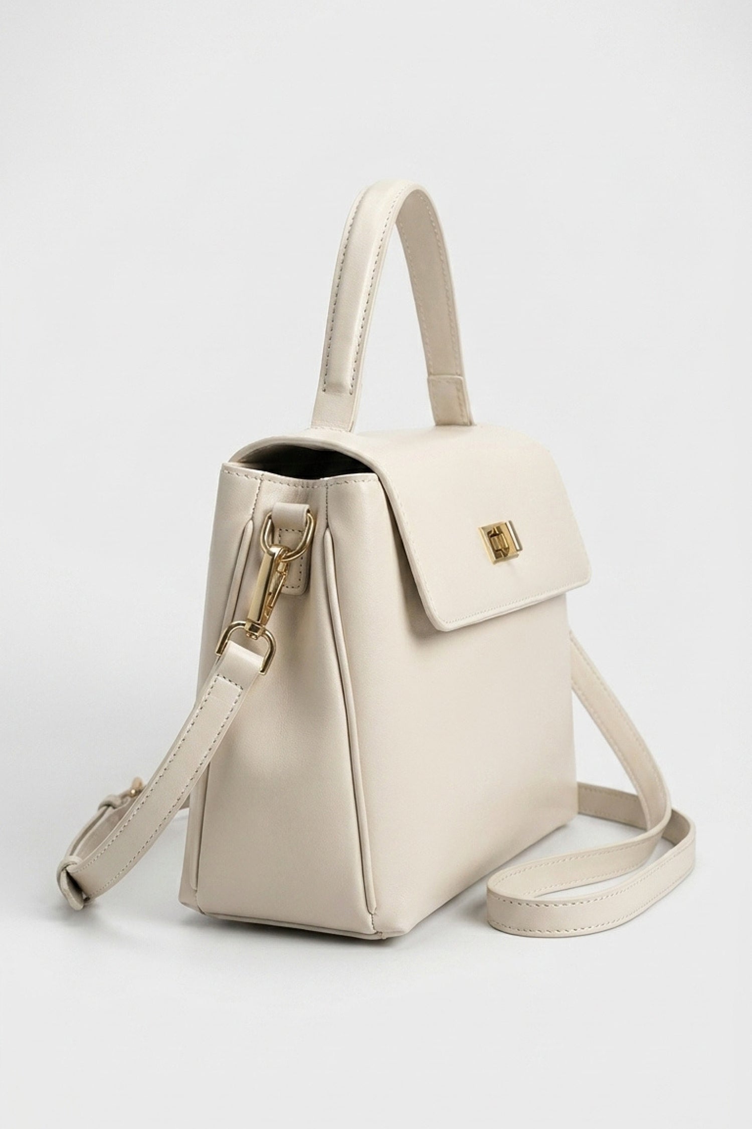 Women's Versatile Genuine Leather Satchel Crossbody Bag with Top Handle