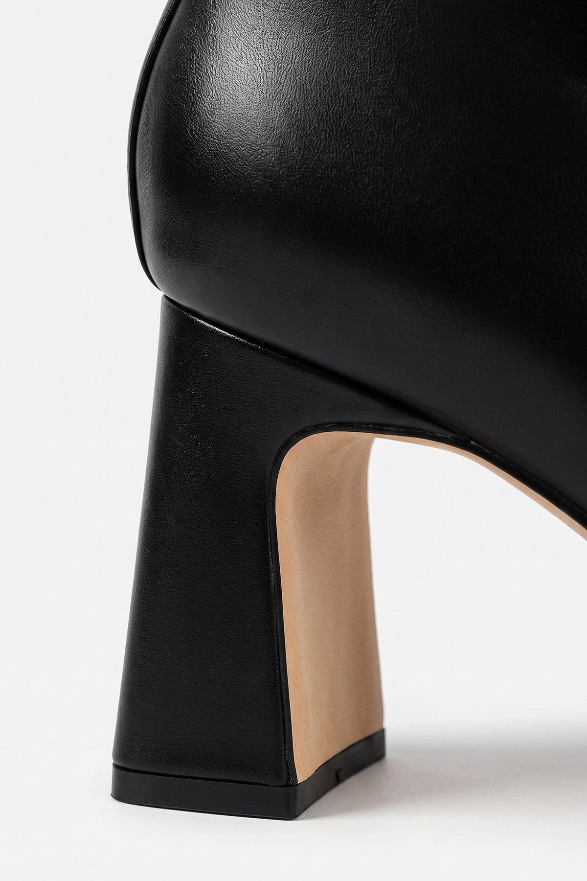 Women's Winter Square Toe Leather Ankle Boots