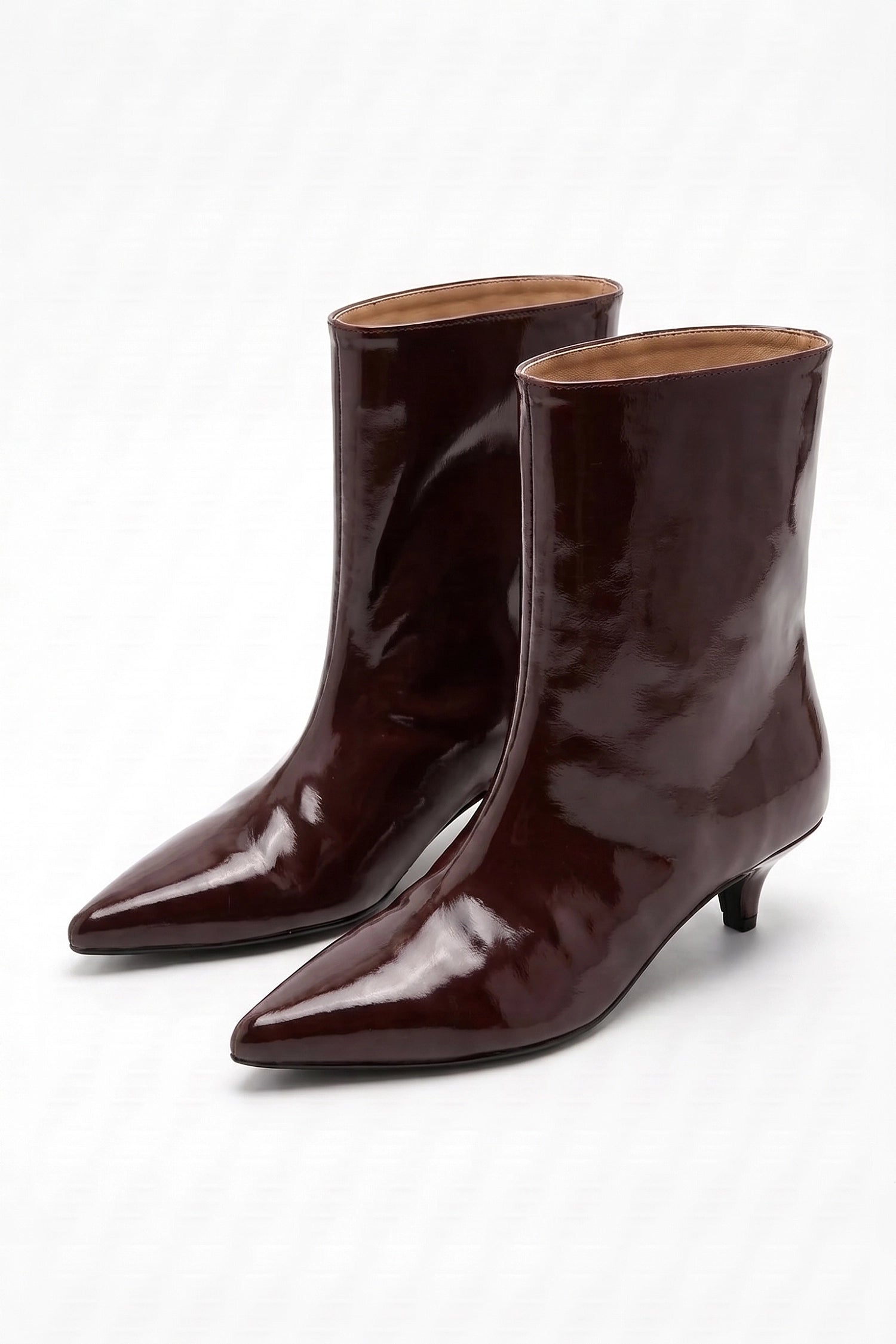 Women's Winter Elegant Leather Ankle Boots with Pointed Toe