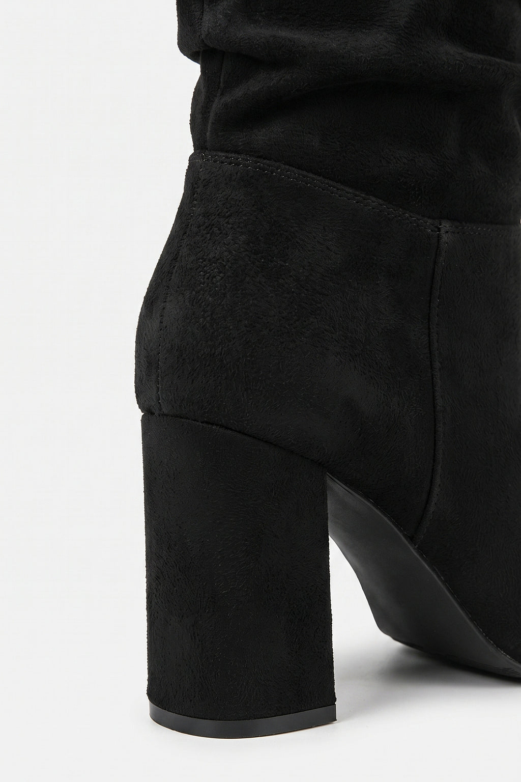 Women’s Winter Suede Slouch Block Heel Knee High Boots