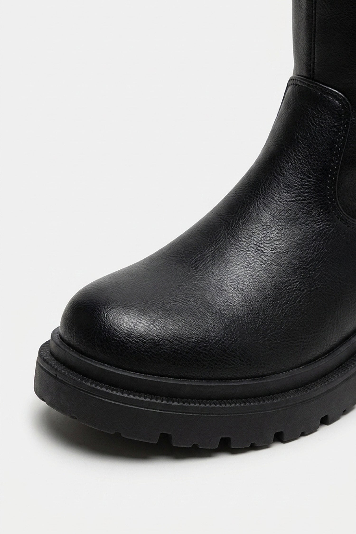 Women’s Winter Chunky Block Heel Knee High Boots with Back Zipper