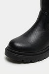 Women’s Winter Chunky Block Heel Knee High Boots with Back Zipper