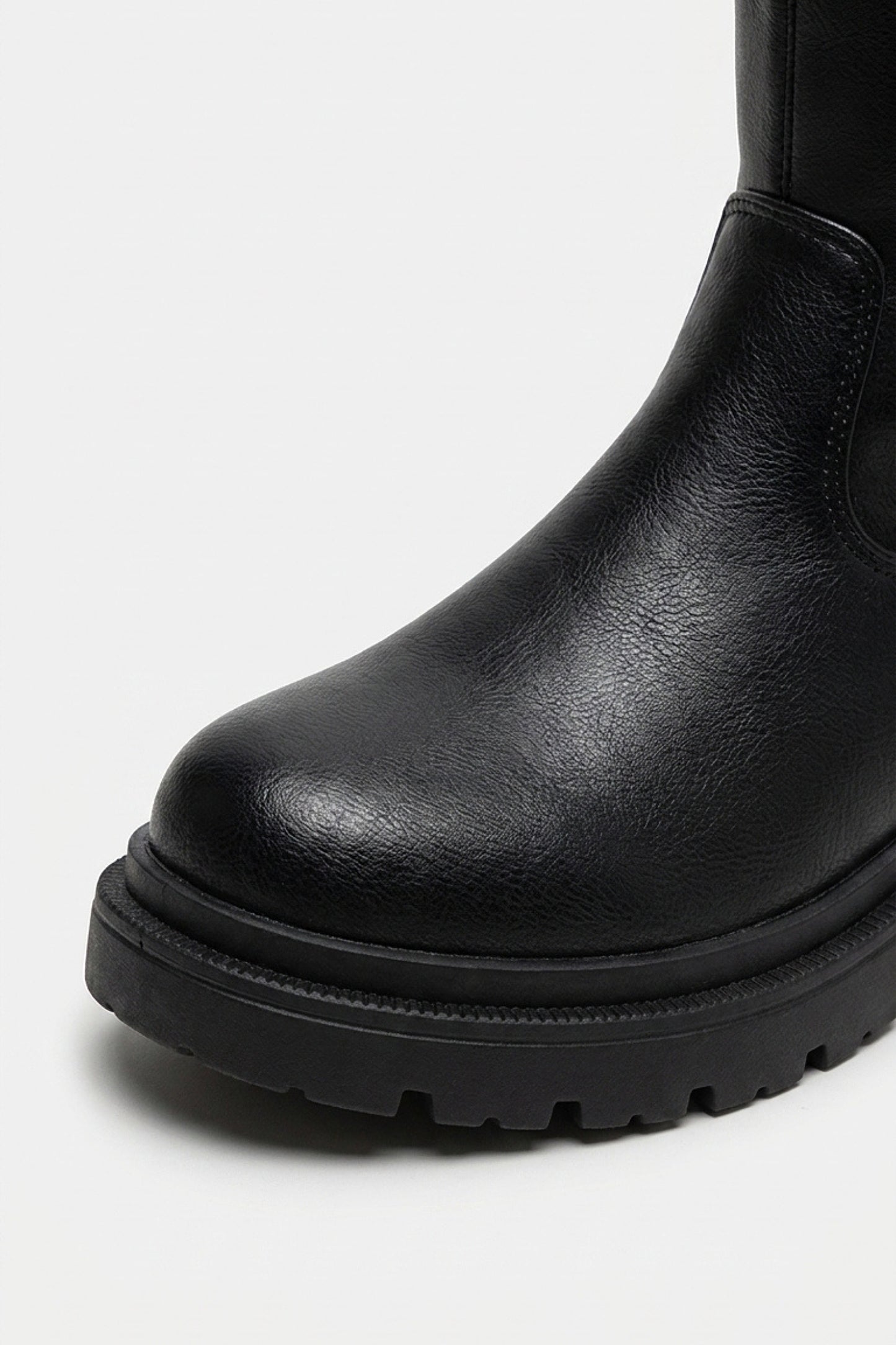Women’s Winter Chunky Block Heel Knee High Boots with Back Zipper