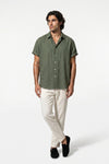 Caurelle | Men’s Shirt and Trousers Set Linen Look Comfort Summer Outfit