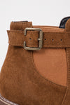 Women’s Winter Versatile Suede Ankle Boots with Buckle Strap