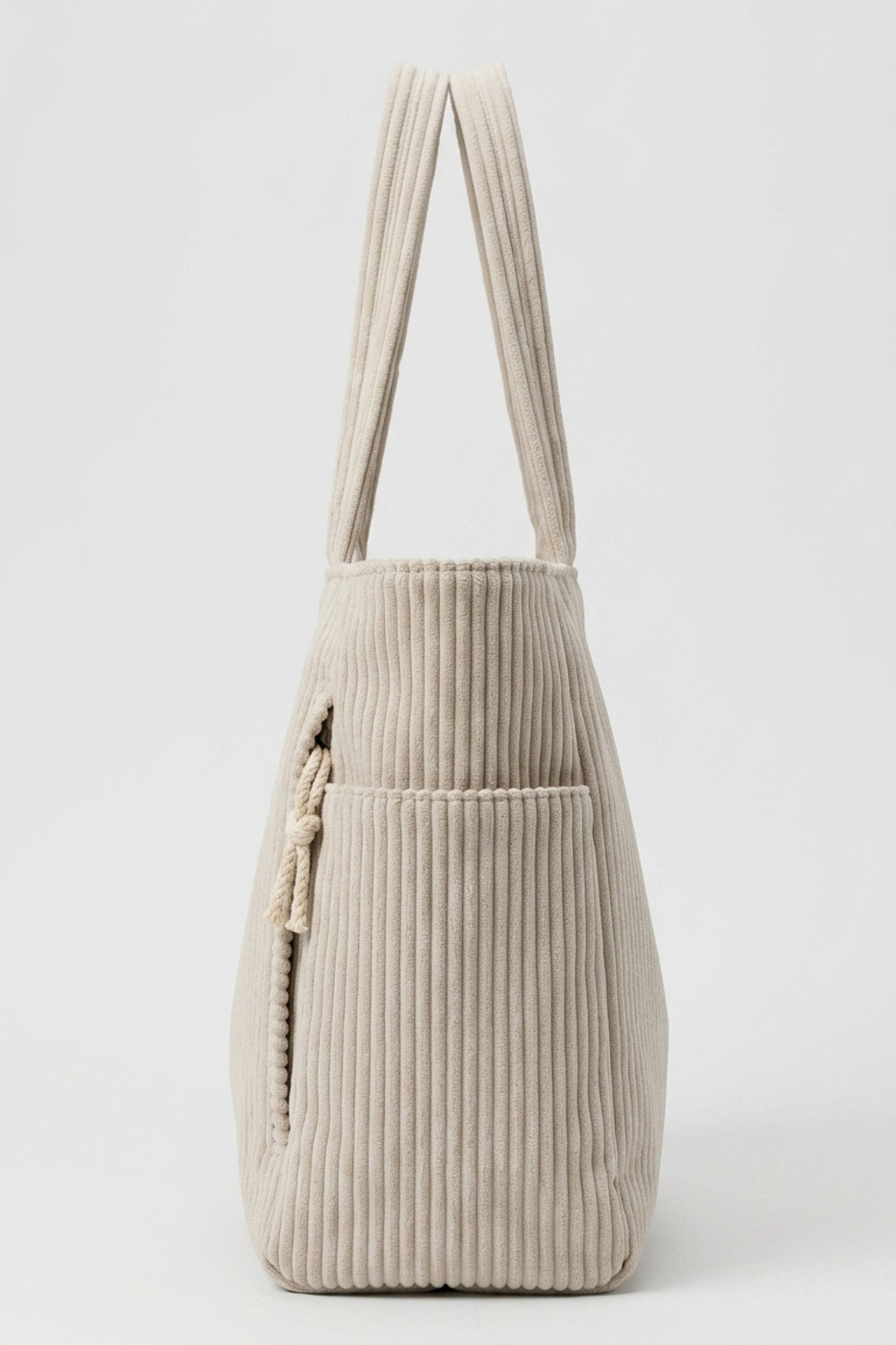 Women's Spacious Corduroy Tote Shoulder Bag