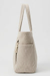 Women's Spacious Corduroy Tote Shoulder Bag