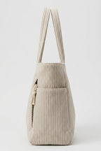 Women's Spacious Corduroy Tote Shoulder Bag