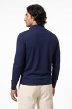 Men's Winter Comfortable Fine Knit Quarter Zip Jumper