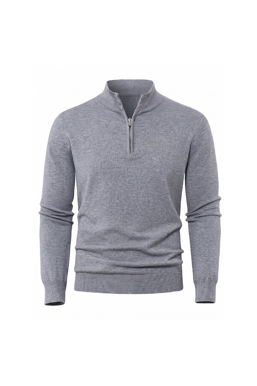Men's Winter Comfortable Fine Knit Quarter Zip Jumper