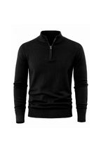 Men's Winter Comfortable Fine Knit Quarter Zip Jumper