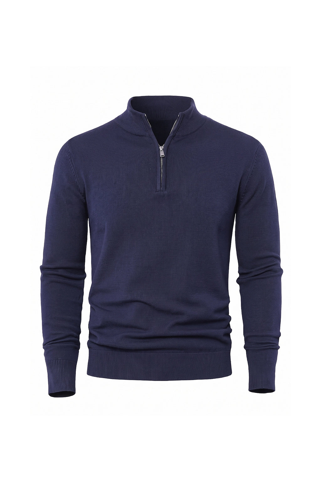Men's Winter Comfortable Fine Knit Quarter Zip Jumper