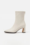 Women's Winter Square Toe Leather Ankle Boots