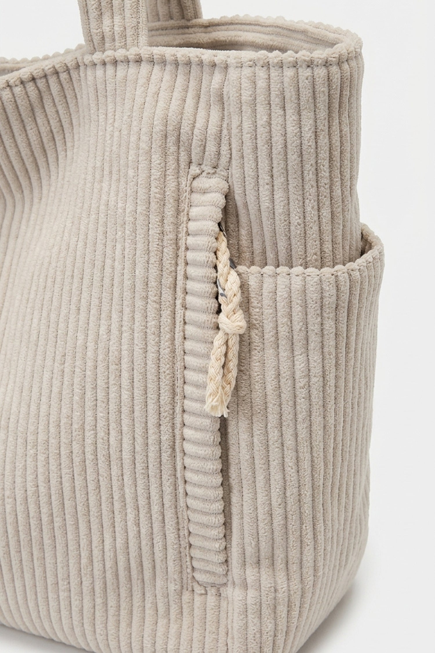 Women's Spacious Corduroy Tote Shoulder Bag