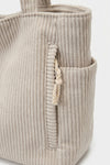 Women's Spacious Corduroy Tote Shoulder Bag