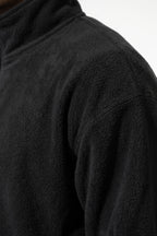 Men’s Winter Warm Fleece Cardigan Stand Collar Full Zip