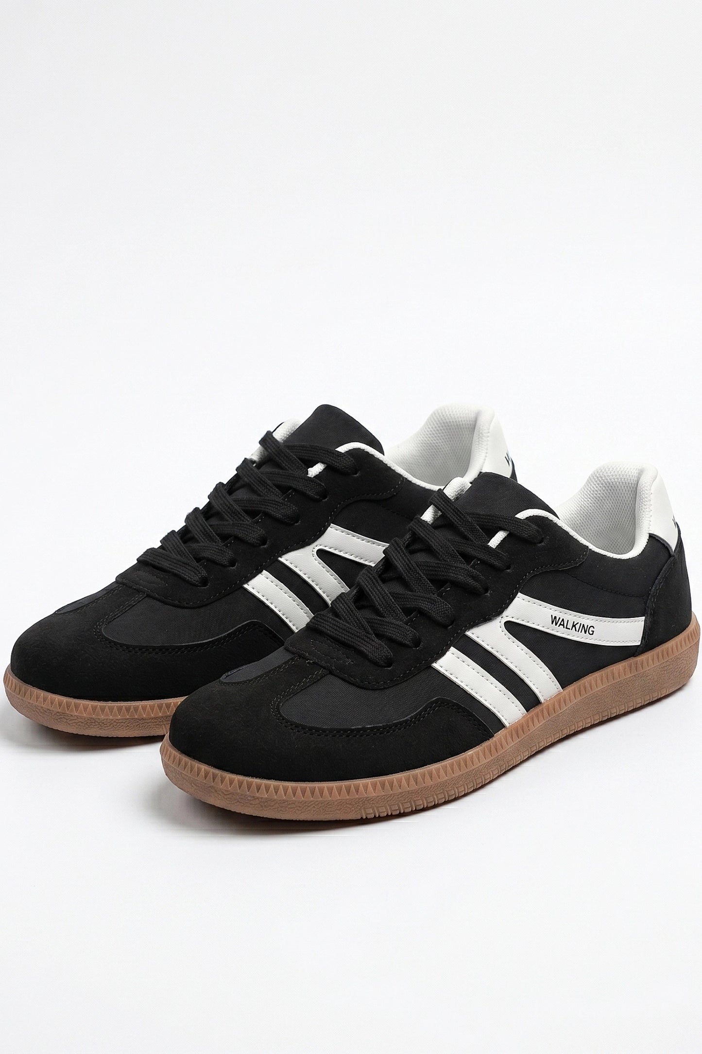 Women's Retro Gum Sole Trainers Lace Up