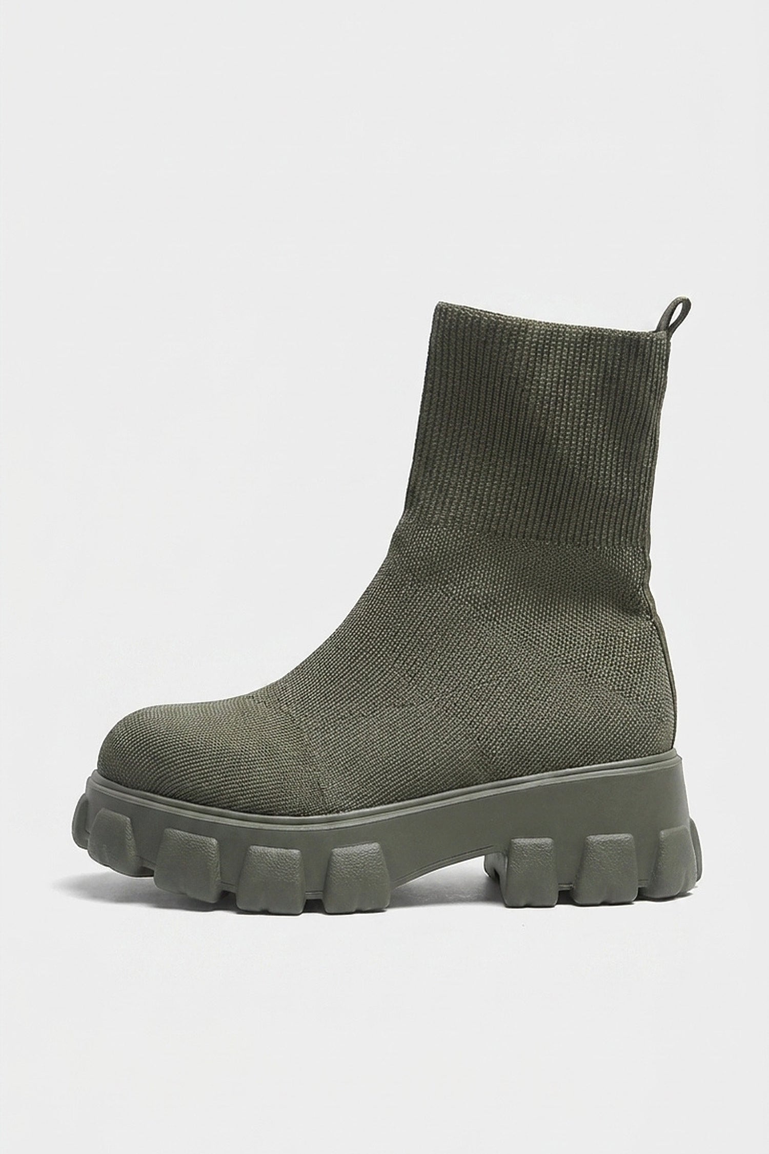 Women's Winter Easy Wear Sock Ankle Boots with Chunky Platform Sole