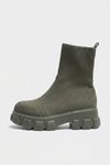 Women's Winter Easy Wear Sock Ankle Boots with Chunky Platform Sole