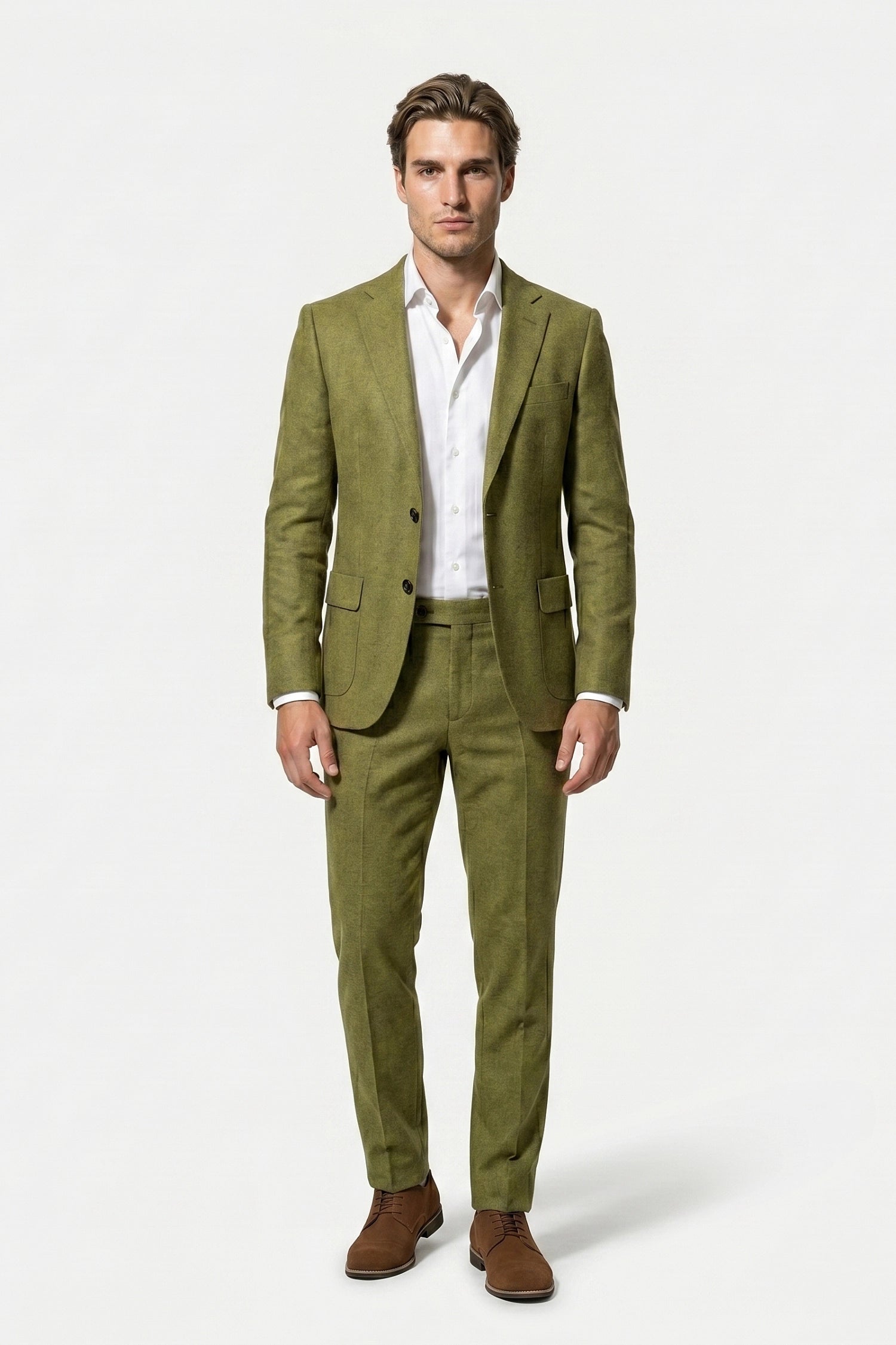 Caurelle | Men’s Linen Style Suit Classic Casual Elegance