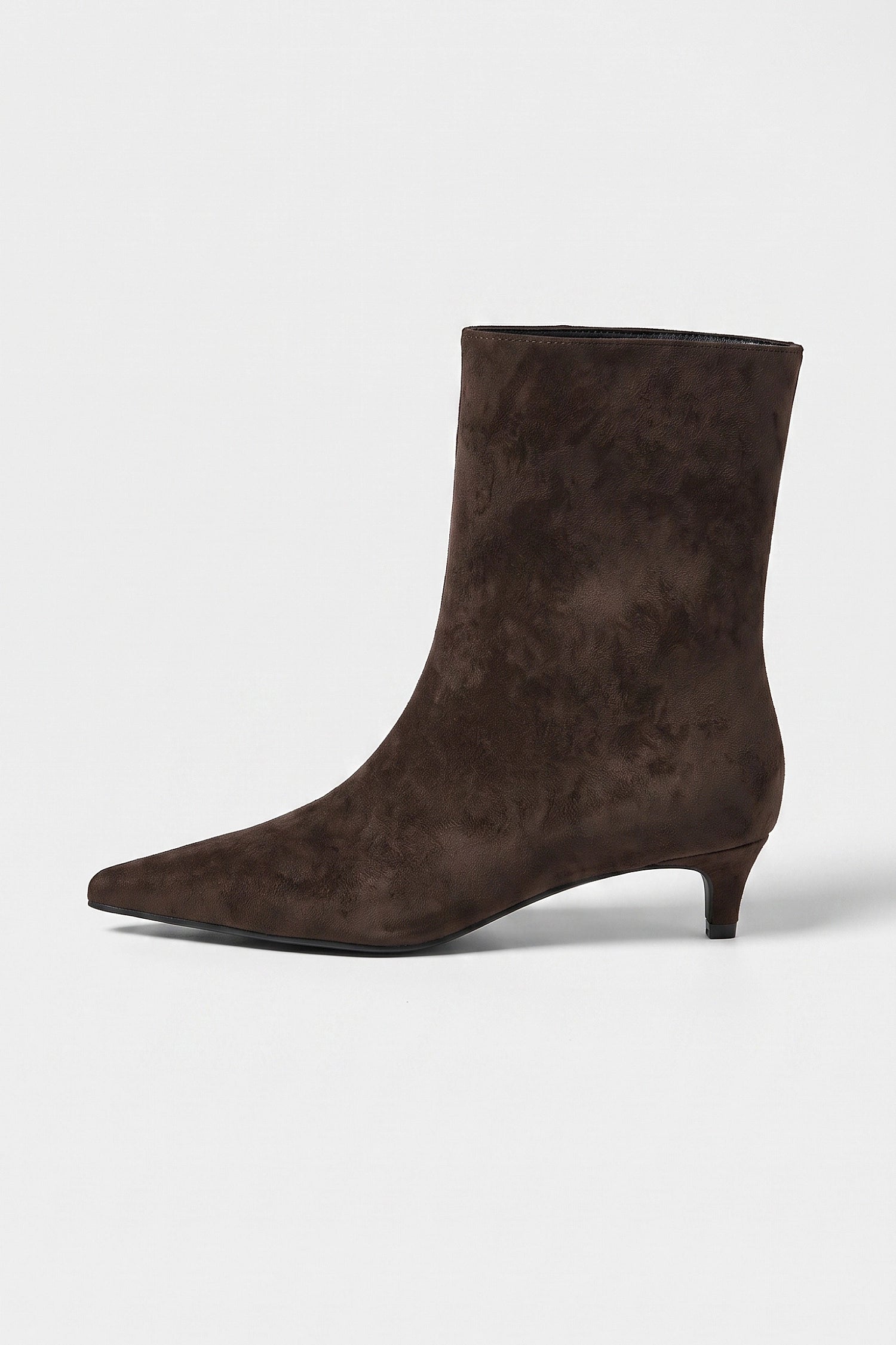 Women's Winter Pointed Toe Low Heel Suede Ankle Boots