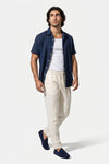 Caurelle | Men’s Shirt and Trousers Set Linen Look Comfort Summer Outfit