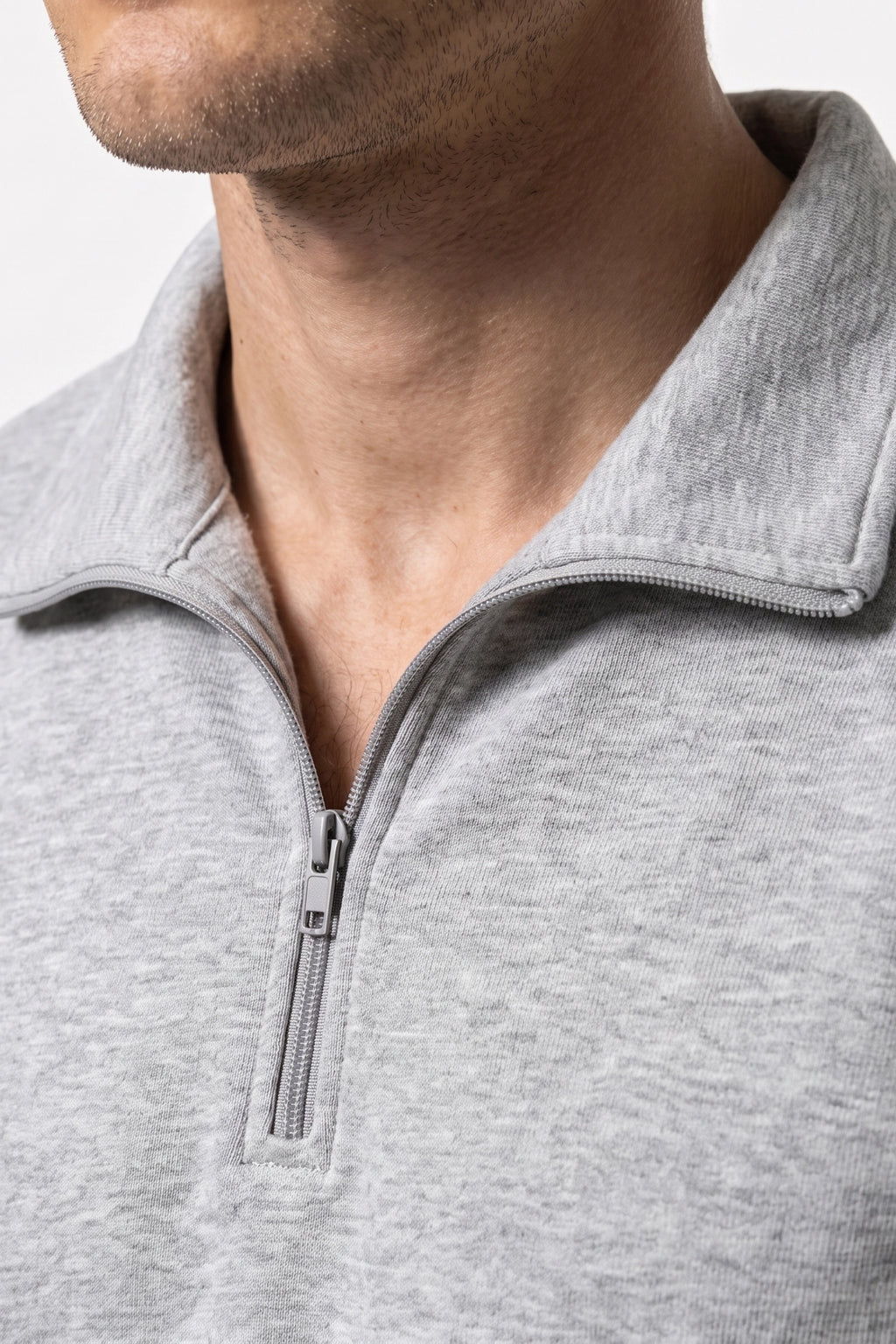 Men's Winter Comfortable Quarter Zip Jumper Relaxed Fit