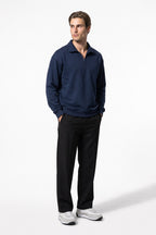 Men's Winter Comfortable Quarter Zip Jumper Relaxed Fit