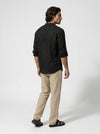 Caurelle | Men’s Linen Style Shirt Lightweight Summer Comfort
