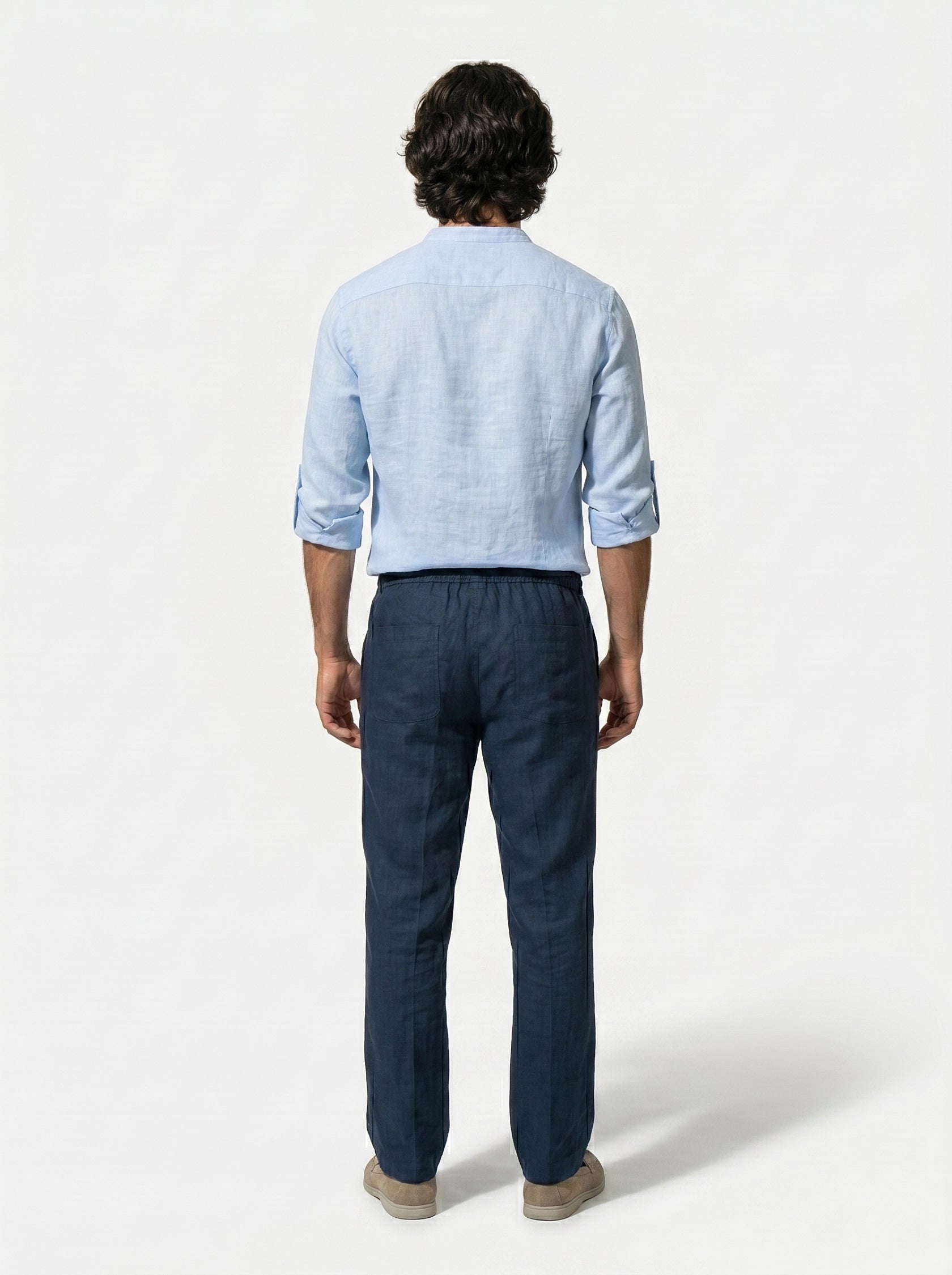 Caurelle | Men’s Linen Style Shirt Lightweight Summer Comfort
